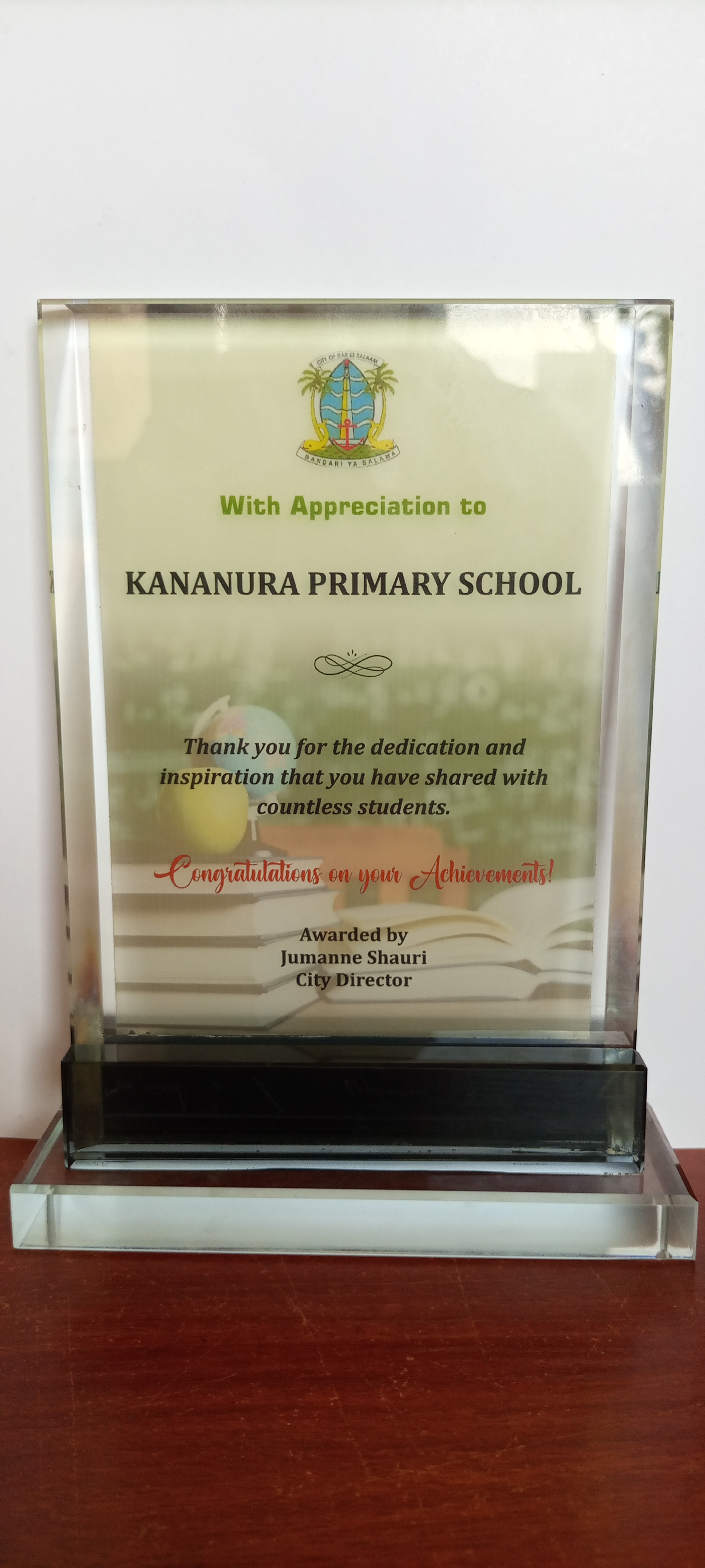 Appreciation to kananura school
